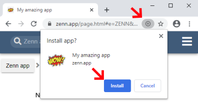 zenn app pwa